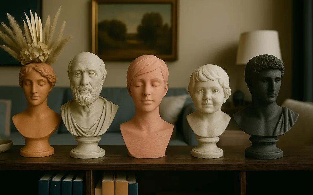 Renaissance inspirerede buster – klassisk dybde med moderne detaljer