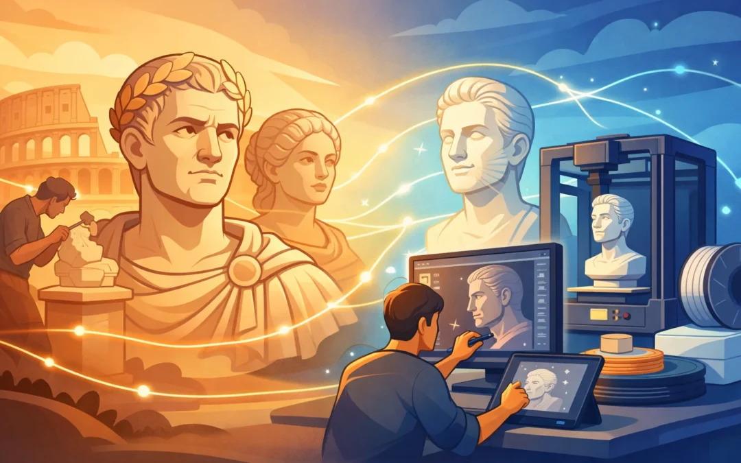 Historien om buster – fra de romerske kejsere til moderne 3D teknologi