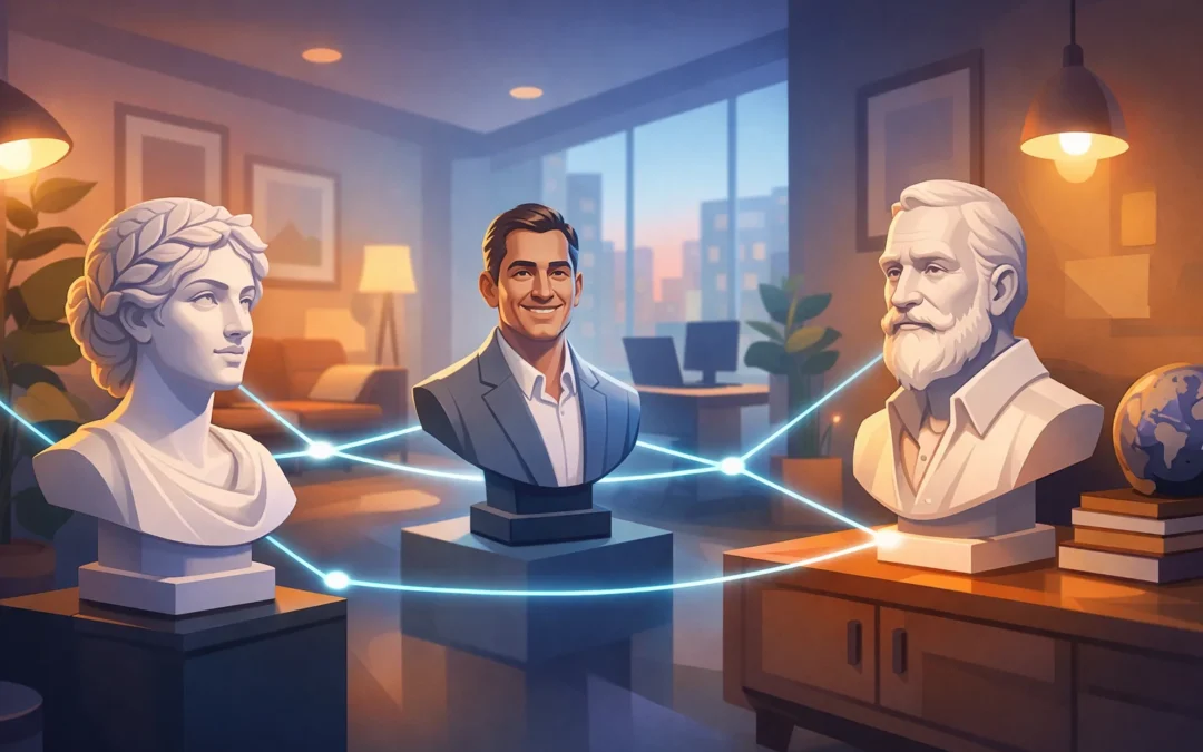 Moderne indretning med buster