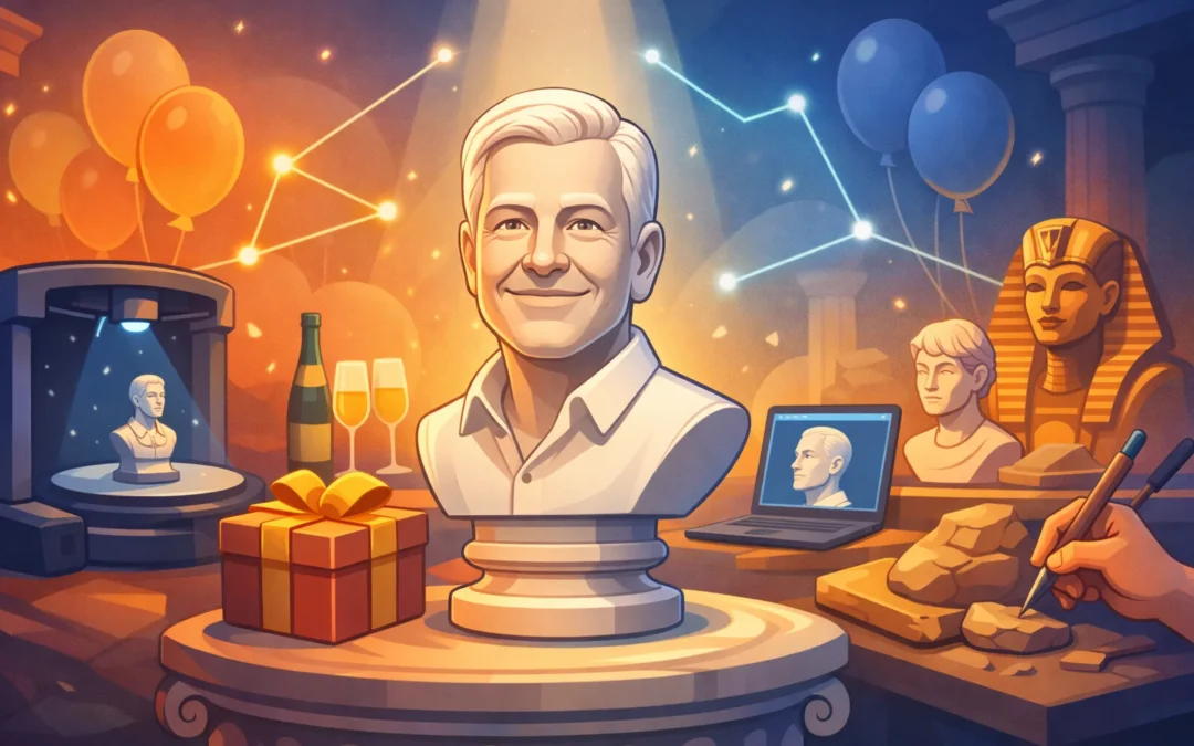 Gaven til personen der har alt – en personlig buste i eget design