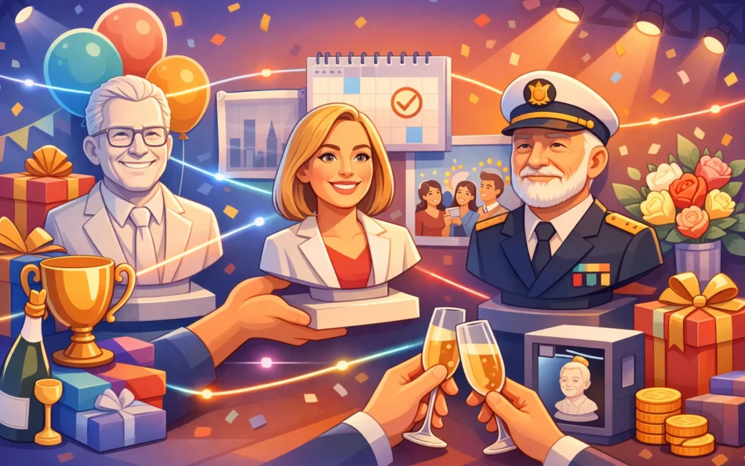 Personlige firmagaver: buster som fejring, jubilæer og firmagaver – en guide til erhverv